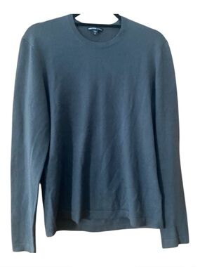 James Perse 100% Cashmere Crewneck Sweater Charcoal Gray Lightweight XS